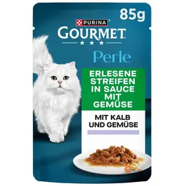 Purina Gourmet Perle Еrlesene Streifen Kalb & Gemüse 26 x 85 g