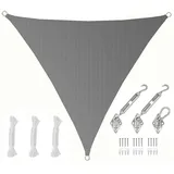 AMANKA 2x2x2 UV Sonnensegel Dreieckig Atmungsaktiv - Sonnenschutz Segel mit Befestigung