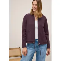 Cecil Sweatjacke, Sweat Blouson mit Tunnelzug und Stehkragen Cecil mulberry red