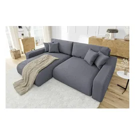 s-style möbel S-STYLE Ecksofa Emma - grau ¦ Maße (cm): B: 234 H: 78