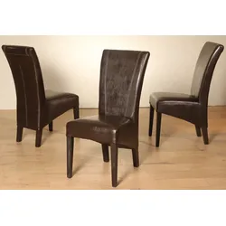 Polsterstuhl HOME AFFAIRE "Lord", braun (dunkelbraun), B:50cm H:105cm T:67cm, Massivholz, Stühle