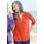 GOLDNER Elegante Viskosebluse mit V-Ausschnitt orange 23