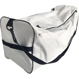 Nemaxx NEMAXX® Sitzbanktasche 87 cm mit Polsterauflage – Sitzpolster & abnehmbare Stauraumtasche – Bootstasche für 330 cm – Hellgrau/Schwarz