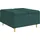 vidaXL Aufbewahrungsottomane Stoff 80 x 45 x 80 cm Dunkelgrün