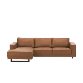 Soho Eckcouch Leder 3-Sitzer Braun