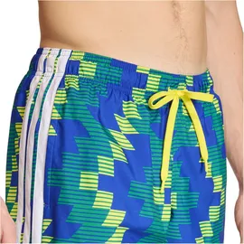 adidas Football-Inspired Graphic Badeshorts Gelb/Weiß XXL