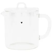 Bastion Collections Teekanne Herz aus Glas