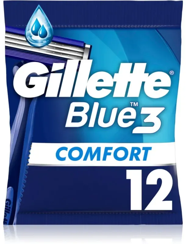 Gillette Blue 3 Comfort Einweg-Rasierer für Herren 12 St.