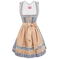 KRÜGER MADL & BUAM Trachtenkleid Mini Dirndl 2tlg. 50cm EIKE / 412368 hellblau blau 42