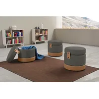 Egoitaliano Hocker Tonder Polyester 50 x 50 x 50 cm Grau