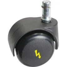 bimos Leitfähige Stuhl-Doppelrolle, weiche Rollen/harte Böden