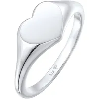 Elli Herz Liebe Siegelring 925 Silber Ringe Damen
