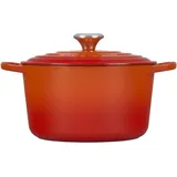 Le Creuset Signature Bräter rund 24 cm ofenrot