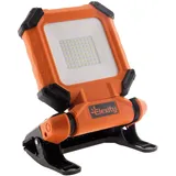 Elexity - Baustrahler mit Akku, 15 W, 1700 lm, IP54, orange