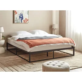 Beliani Viry 160 x 200 cm Schwarz