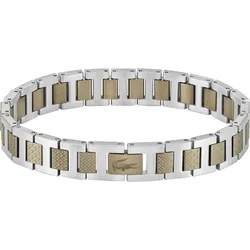 Freundschaftsarmband LACOSTE "Schmuck Parnterarmband METROPOLE, 2040117, 2040418, 2040419, 2040120", edelstahlfarben, ocker, Armbänder, Herren, Edelstahl