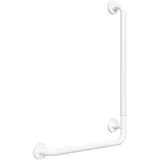 Brillantbad BELP Duschgriff Steckbar Rechts Eisen Weiß mit Abdeckung 110x630x890 mm, 120 kg Traglast für Bad & WC >> zum Bohren