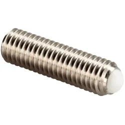 Kugeldruckschrauben, ohne Kopf, volle Kugel/volle Kugel aus Thermoplast | d1=M12 / l1=42 mm / Rostfreier Stahl | 22720.0306