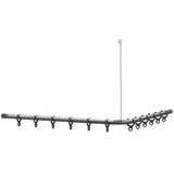 Normbau Cavere Duschvorhangstange 900 x 900 mm