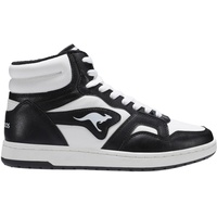 KANGAROOS K-Slam Point Mid Sneaker, Jet Black/White, 46 EU
