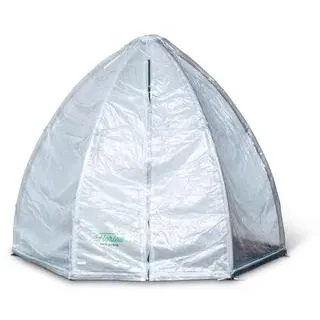 Florino Winterschutz-Zelt, Transparent, Schwarz