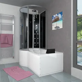 AcquaVapore Kombination Badewanne Dusche K50-R30 Duschtempel 100x170 cm