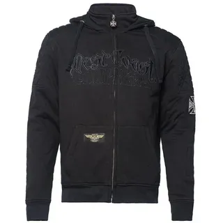 West Coast Choppers Por Vida Riding Motorrad-Kapuzenjacke schwarz XL