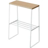 Yamazaki Home Beistelltisch Sofatisch Tosca Holz und Metall kleines Regal 04382