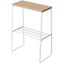 Yamazaki Home Beistelltisch Sofatisch Tosca Holz und Metall kleines Regal 04382