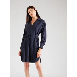 s.Oliver Hemdblusenkleid Mini Strukturmuster Blau 42