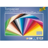 Folia 67/50 99 - Tonpapier 50 x 70 cm, 50 Farben, sortiert 130g/m2, 50 Blatt