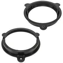 tomzz Audio 2845-000 Lautsprecherringe Adapter Halterungen kompatibel mit Renault Clio Megane Nissan Note Micra Qashqai Smart FouFour Dacia für 165mm Lautsprecher