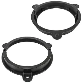 tomzz Audio 2845-000 Lautsprecherringe Adapter Halterungen kompatibel mit Renault Clio Megane Nissan Note Micra Qashqai Smart FouFour Dacia für 165mm Lautsprecher