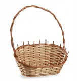 Kadax Geschenkkorb Weidenkorb geflochten klein 30 x 20 x 15 cm natürlich