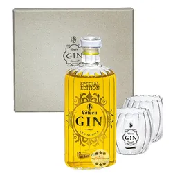 Löwen Geschenkset Leo Nobile Gin & 2 Gläser