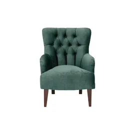 Max Winzer Ohrensessel Brandon Samt 71 x 97 x 0 cm Türkis/Petrol