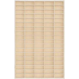 vidaXL Sammlervitrine aus Holz mit 90 Fächern 50,5 x 4,5 x 79 cm