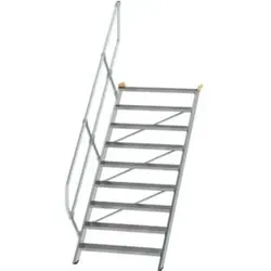 MUNK Aluminium-Treppe Stufen 45° 9 Stufen