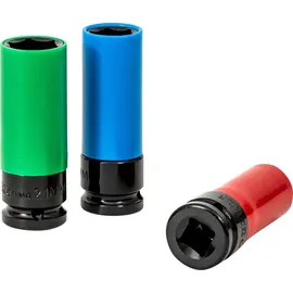 Stier Kraft-Steckschlüssel-Satz 1/2" SW 17/19/21 mm im Kasten