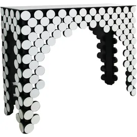 SalesFever Designer Konsole Konsolentisch 111x35,5x92 cm silber