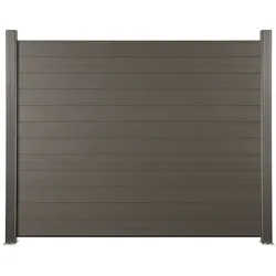 180x174 cm Flächenset "Der Effektive" Titangrau, Bausatz mit Lamellen, Abschlussprofil und Unterbauleiste