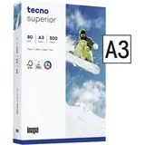 Inapa tecno Kopierpapier superior DIN A3 80 g/qm 500 Blatt