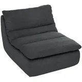 Homcom Bodenstuhl mit einteiligem ultrahochdichtem Schaumstoff, Bodensessel Lazy Sofa mit Samtoptik Meditationsstuhl Relaxsessel für Zuhause, Büro, 103L x 82B x 75H cm, Wohnzimmer, Sessel, Polstersessel