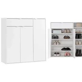 mokebo Der Concierge 109 x 114 x 36 cm mit 3 Türen und 1 Schublade weiß