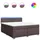 vidaXL Boxspringbett 180 x 200 cm Dunkelbraun