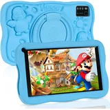 SUMTAB Kinder-Tablet 7 Zoll mit Elternsteuerung, Android 13 Tabletten, 8 GB RAM 64 GB ROM (256 GB Erweiterung) Bluetooth, WLAN, Tablet für Kinder mit Hülle (Blau)