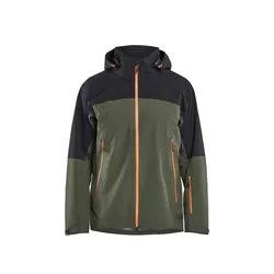 Softshelljacke "STRIKER" - M - waldgrün/rost