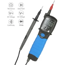 HoldPeak Handheld-LCD-Display mit Hintergrundbeleuchtung, Stifttyp, digitales Multimeter, DC/AC-Spannungsmesser, Widerstand