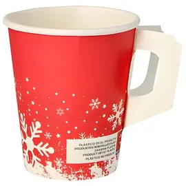 Papstar Pappbecher 0,2 l Rot 50 St.