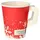 Papstar Pappbecher 0,2 l Rot 50 St.